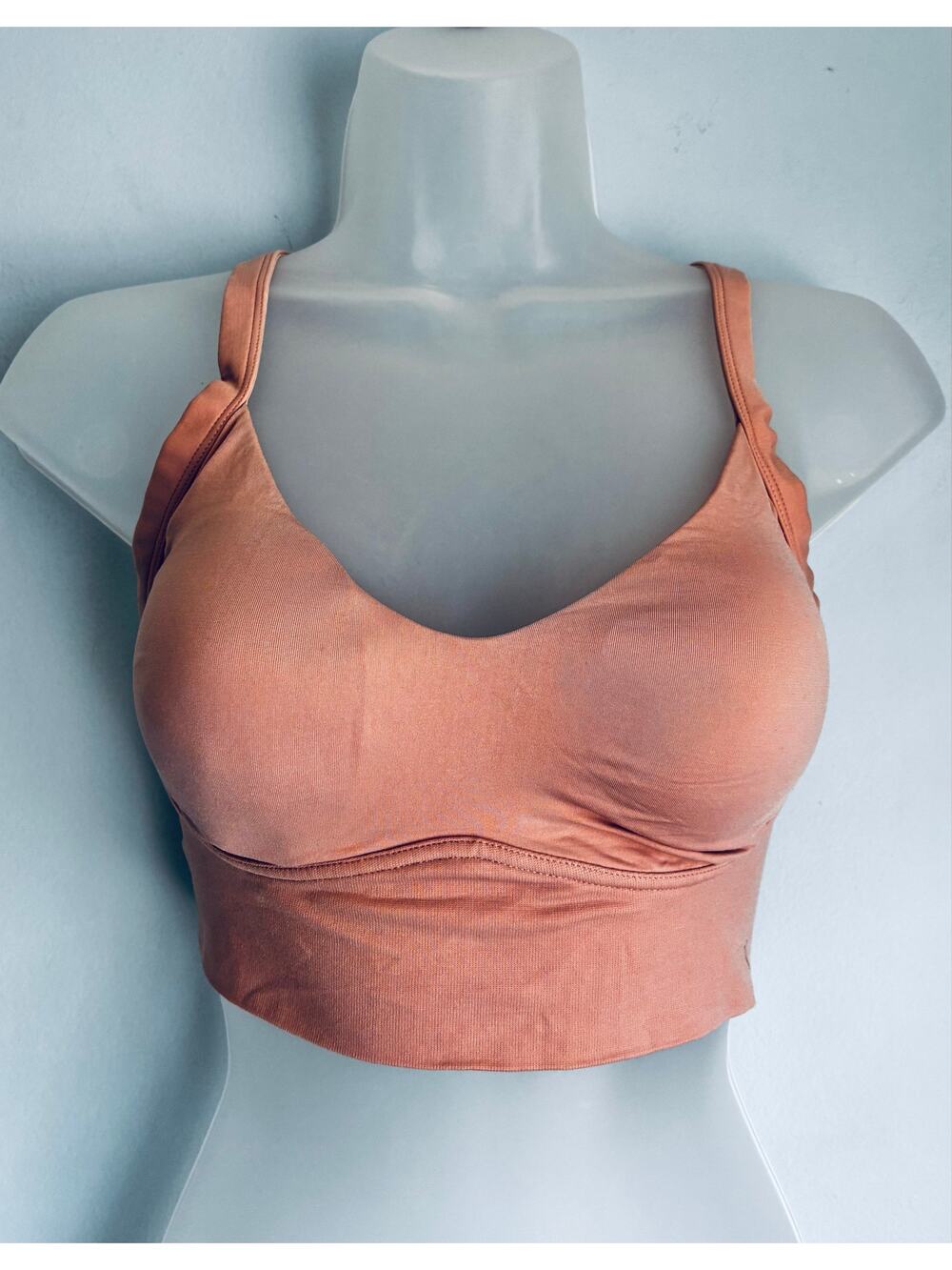 Victoria's Secret Bralette Large Beige Soft Stretchy Pullover Longline NWOT